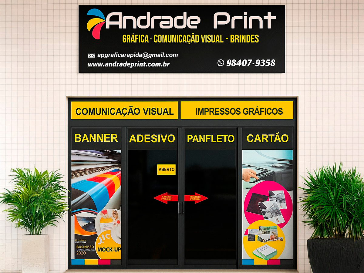 Materiais gráficos produzidos pela Andrade Print em Campinas